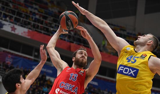 Basketball. Euroleague. CSKA vs. Maccabi