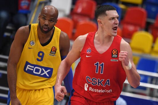 Basketball. Euroleague. CSKA vs. Maccabi