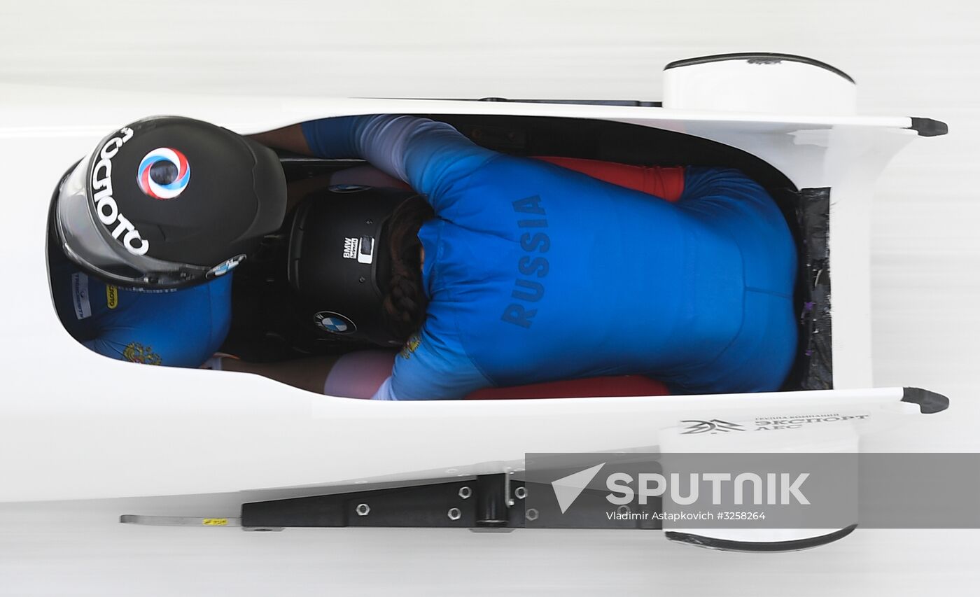 Bobsleigh. IBSF European championship. Women