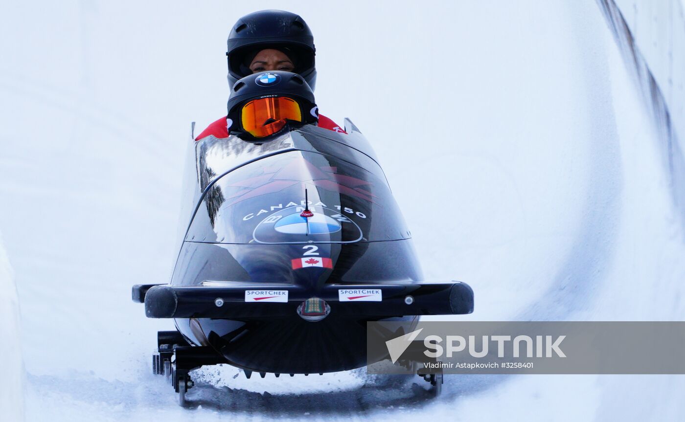 Bobsleigh. IBSF European championship. Women
