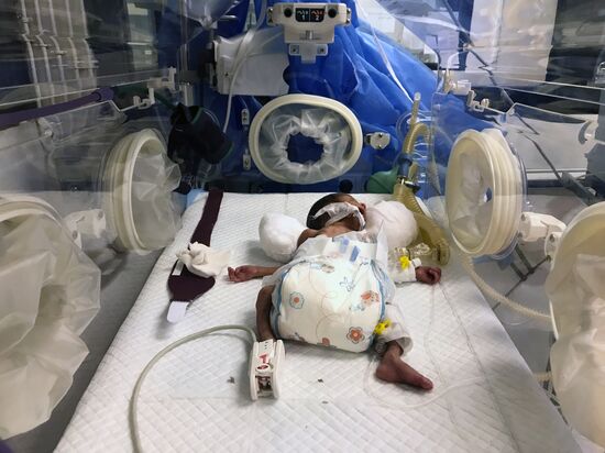 Children's unit of Tishreen Hospital in Latakia, Syria