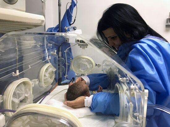 Children's unit of Tishreen Hospital in Latakia, Syria