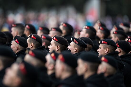 Fiftieth anniversary of the Black Sea Fleet's detached marine brigade