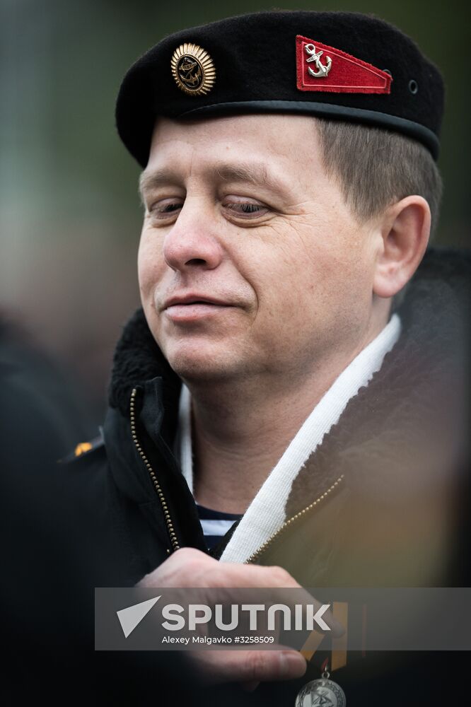 Fiftieth anniversary of the Black Sea Fleet's detached marine brigade