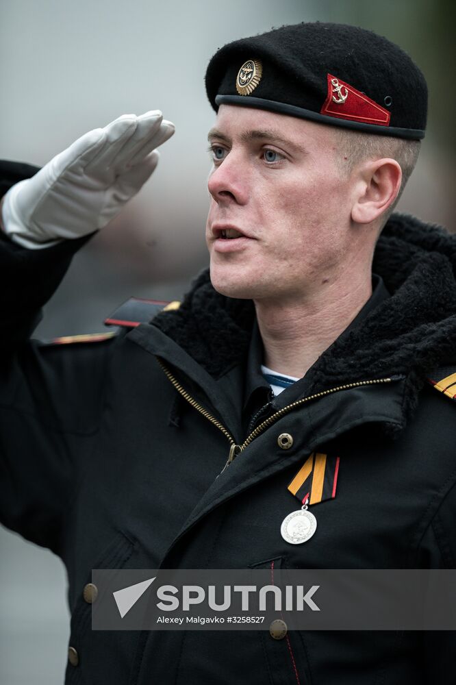 Fiftieth anniversary of the Black Sea Fleet's detached marine brigade