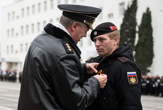 Fiftieth anniversary of the Black Sea Fleet's detached marine brigade