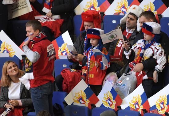 Ice hockey. Channel One Cup. Russia vs. Canada