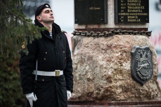 Fiftieth anniversary of the Black Sea Fleet's detached marine brigade