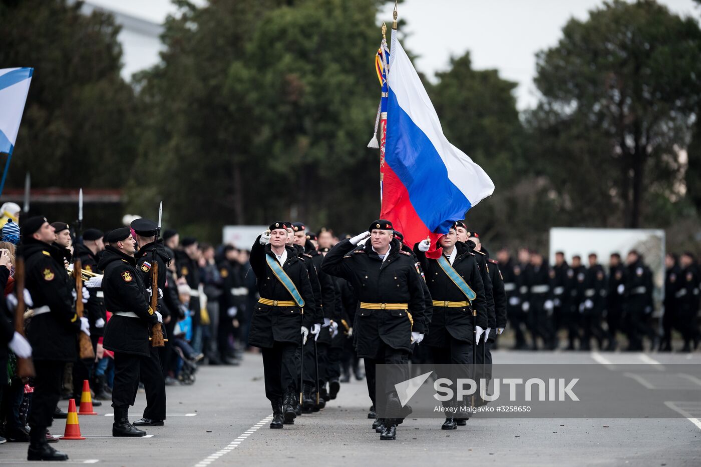 Fiftieth anniversary of the Black Sea Fleet's detached marine brigade