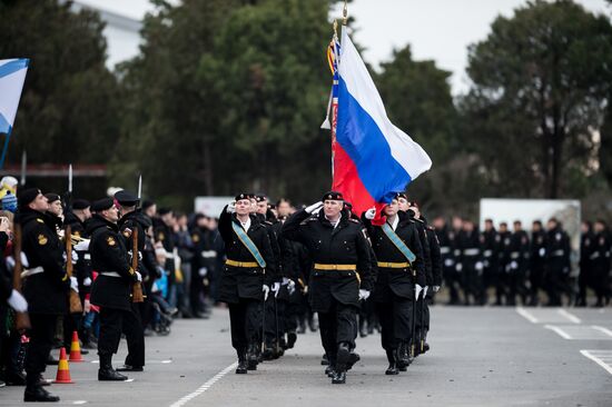 Fiftieth anniversary of the Black Sea Fleet's detached marine brigade