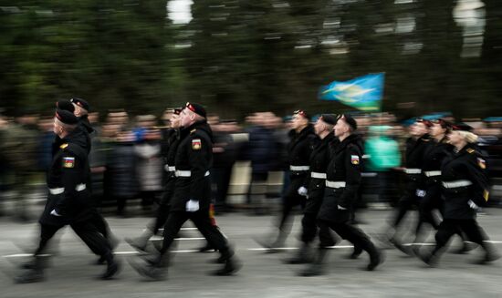 Fiftieth anniversary of the Black Sea Fleet's detached marine brigade