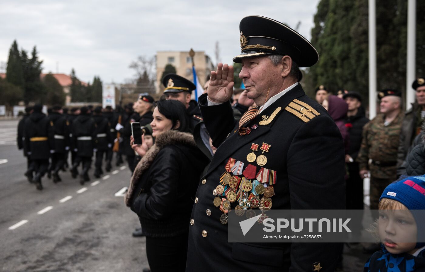 Fiftieth anniversary of the Black Sea Fleet's detached marine brigade
