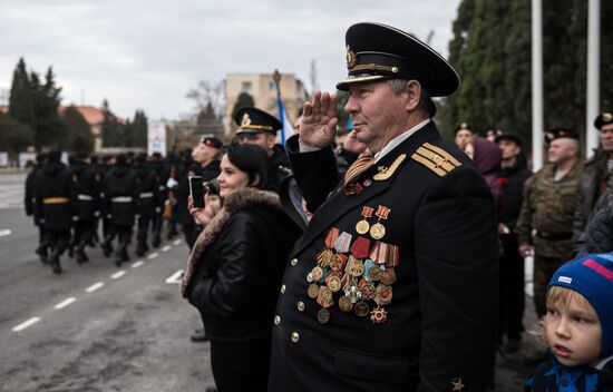 Fiftieth anniversary of the Black Sea Fleet's detached marine brigade