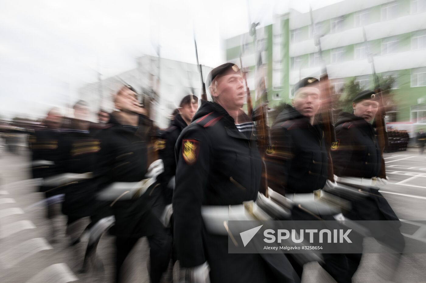 Fiftieth anniversary of the Black Sea Fleet's detached marine brigade