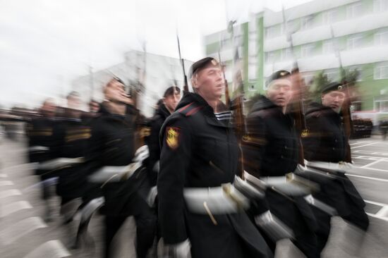 Fiftieth anniversary of the Black Sea Fleet's detached marine brigade