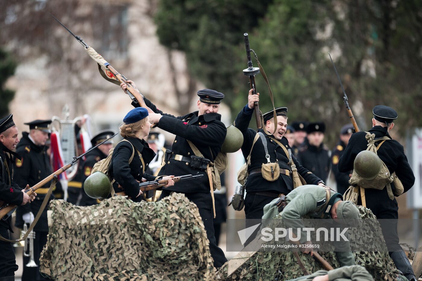 Fiftieth anniversary of the Black Sea Fleet's detached marine brigade