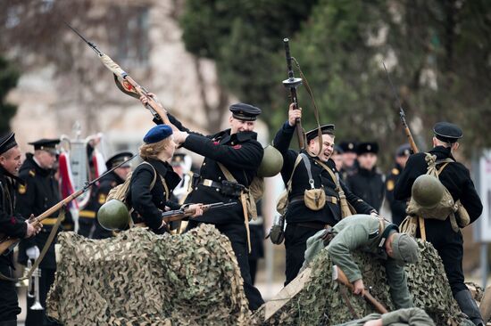 Fiftieth anniversary of the Black Sea Fleet's detached marine brigade
