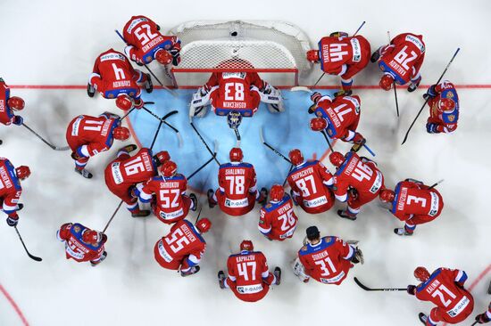 Ice hockey. Channel One Cup. Russia vs. Canada