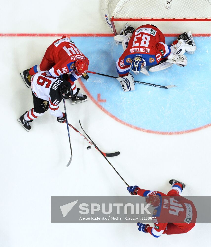 Ice hockey. Channel One Cup. Russia vs. Canada