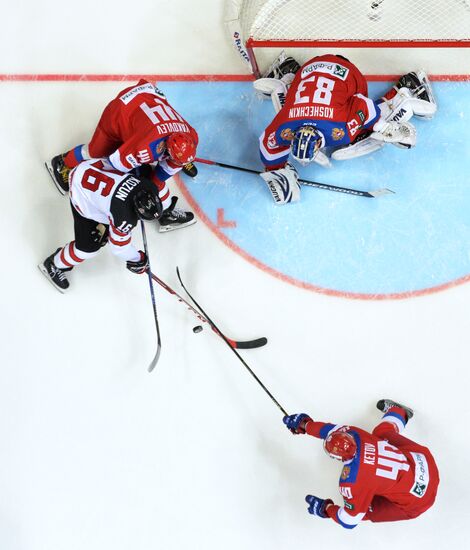 Ice hockey. Channel One Cup. Russia vs. Canada