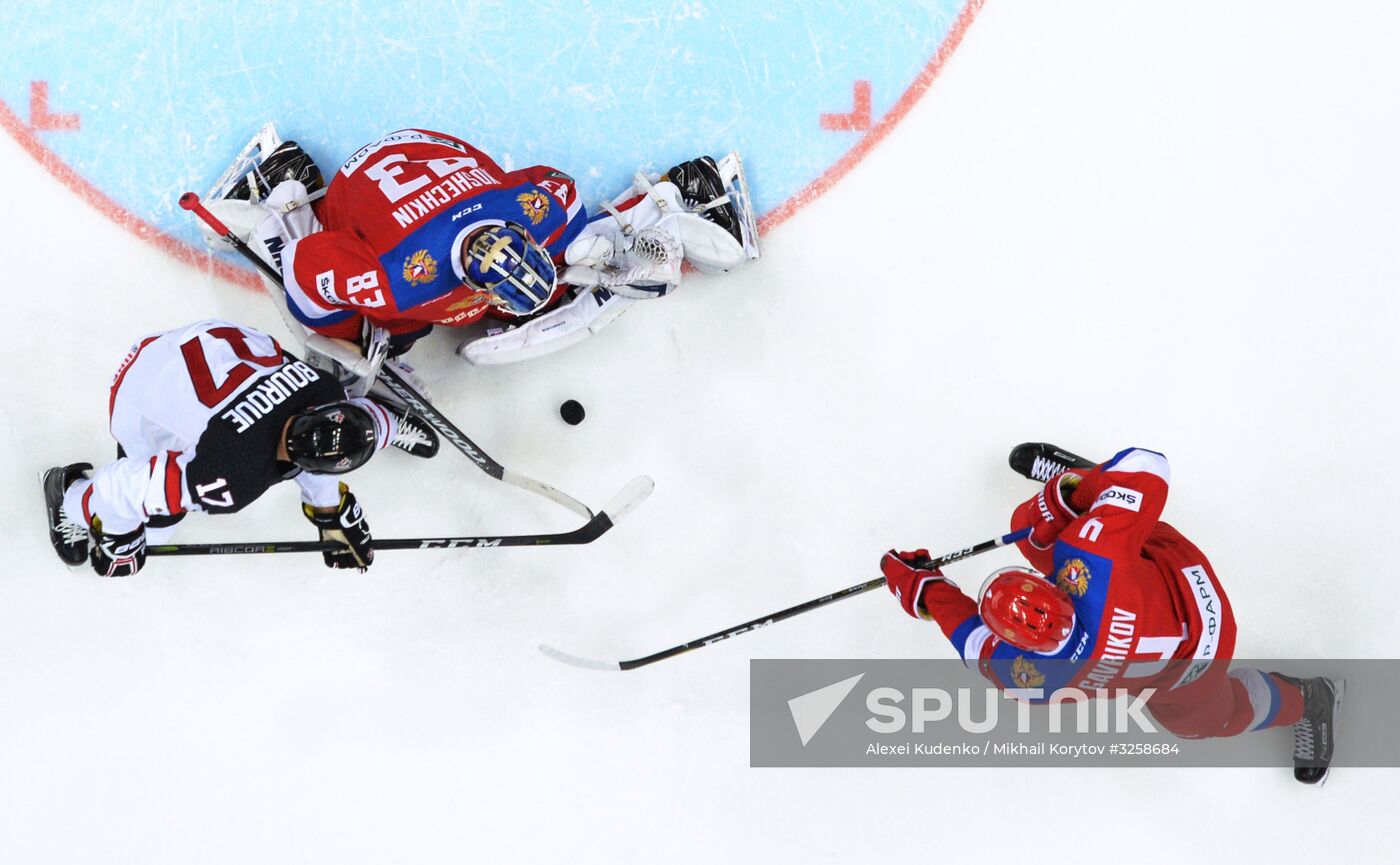 Ice hockey. Channel One Cup. Russia vs. Canada