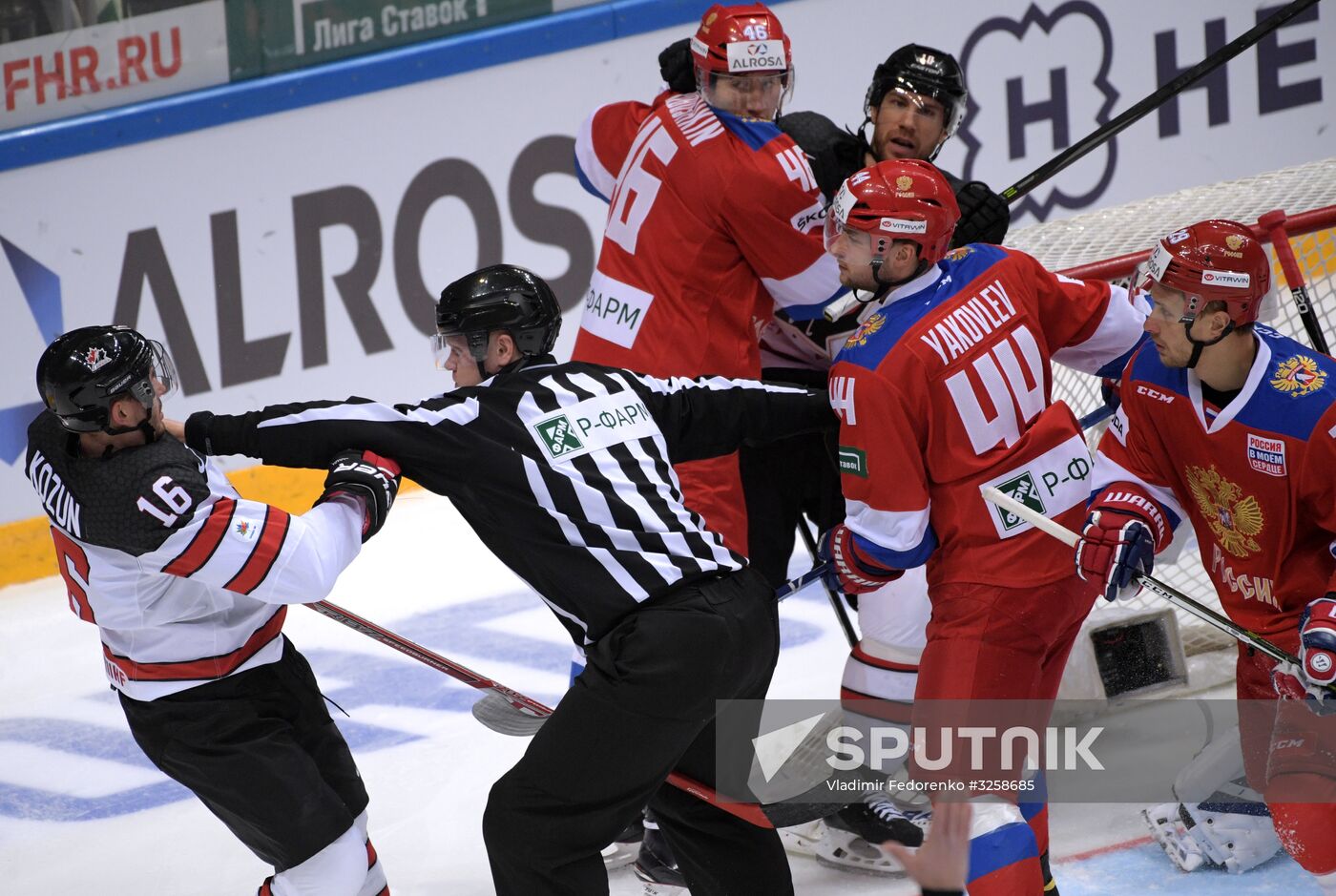 Ice hockey. Channel One Cup. Russia vs. Canada