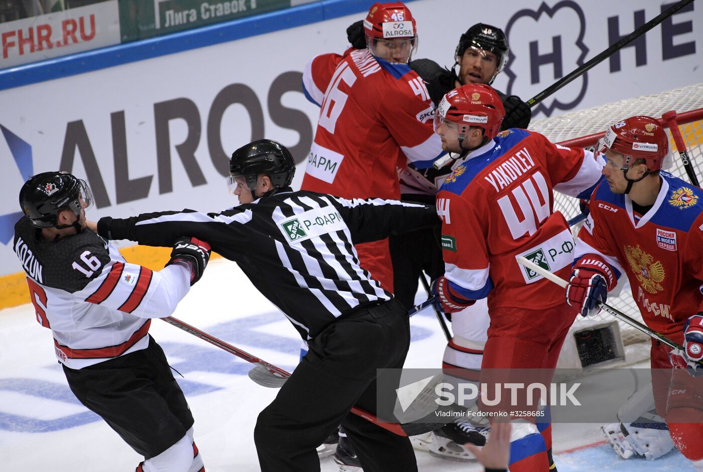 Ice hockey. Channel One Cup. Russia vs. Canada
