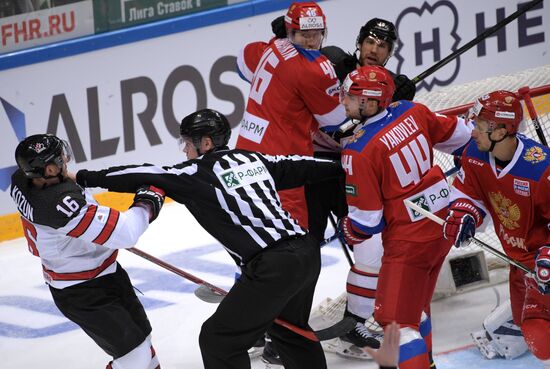 Ice hockey. Channel One Cup. Russia vs. Canada