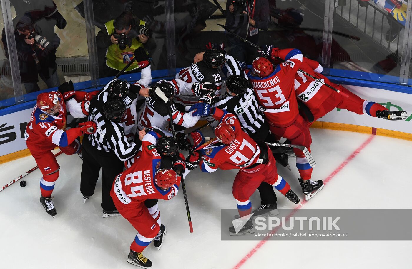 Ice hockey. Channel One Cup. Russia vs. Canada