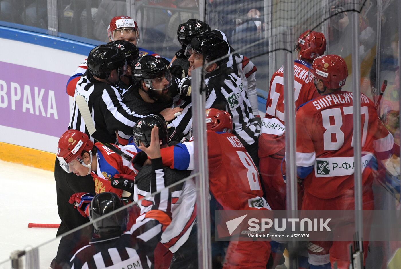 Ice hockey. Channel One Cup. Russia vs. Canada