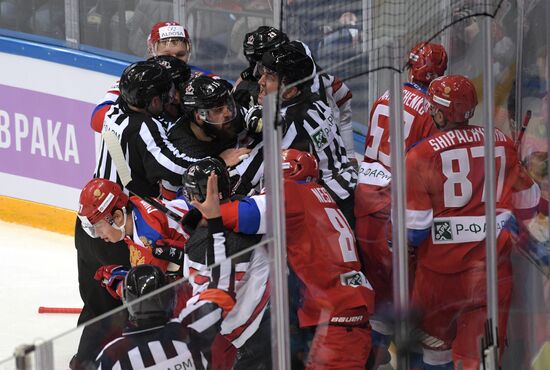 Ice hockey. Channel One Cup. Russia vs. Canada