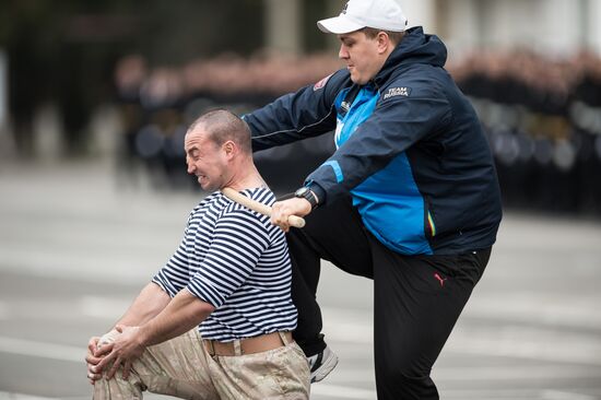 Fiftieth anniversary of the Black Sea Fleet's detached marine brigade