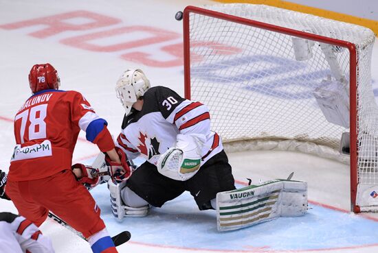 Ice hockey. Channel One Cup. Russia vs. Canada