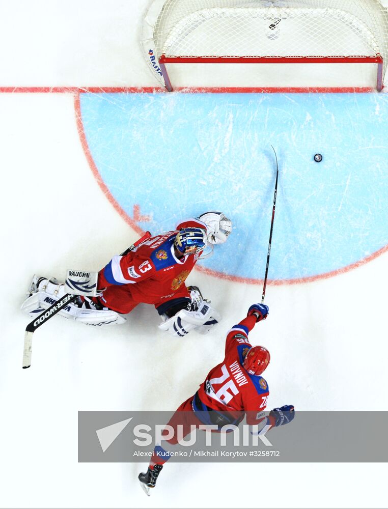 Ice hockey. Channel One Cup. Russia vs. Canada