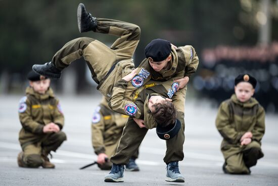 Fiftieth anniversary of the Black Sea Fleet's detached marine brigade
