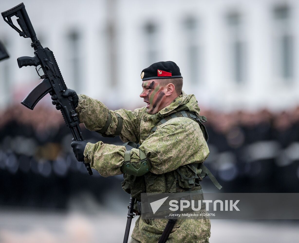 Fiftieth anniversary of the Black Sea Fleet's detached marine brigade