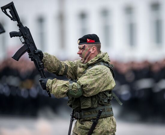 Fiftieth anniversary of the Black Sea Fleet's detached marine brigade