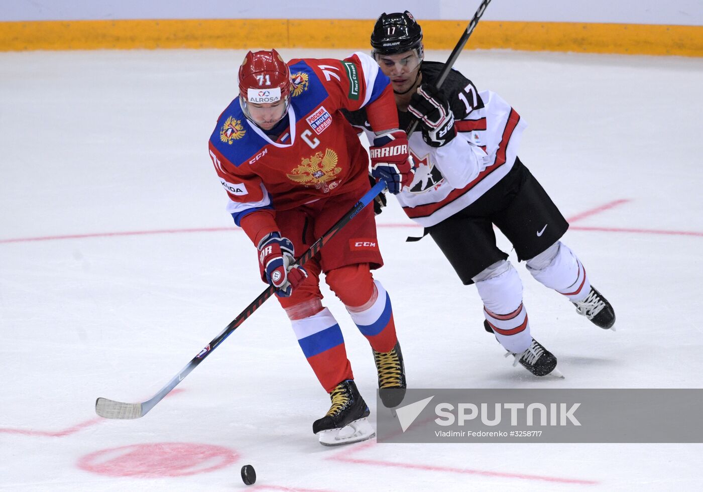 Ice hockey. Channel One Cup. Russia vs. Canada