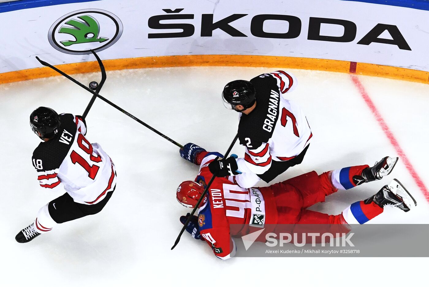 Ice hockey. Channel One Cup. Russia vs. Canada