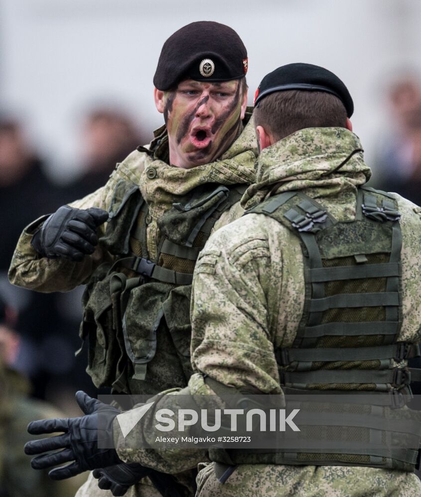 Fiftieth anniversary of the Black Sea Fleet's detached marine brigade