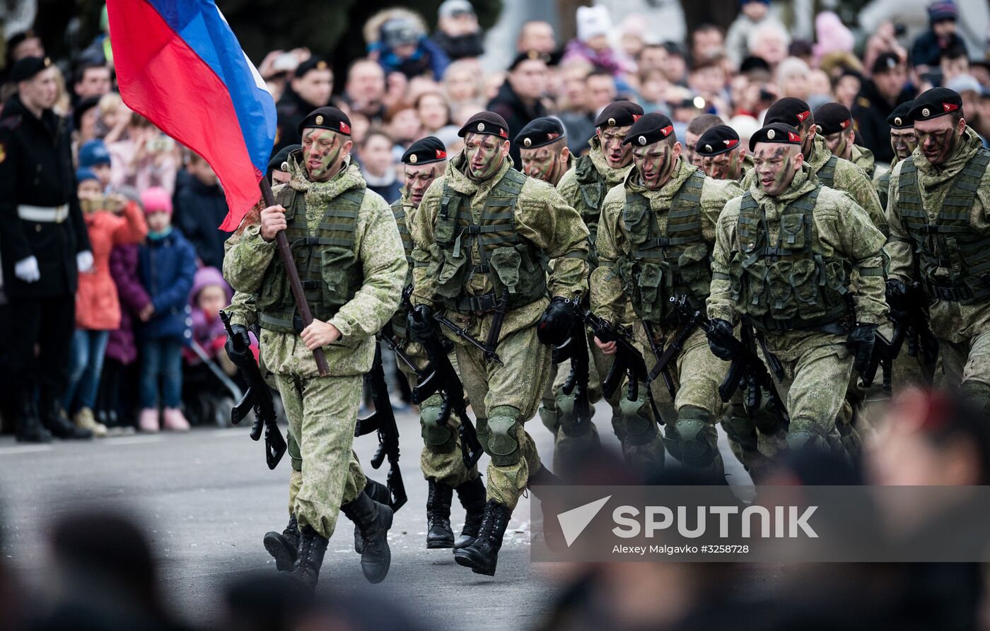 Fiftieth anniversary of the Black Sea Fleet's detached marine brigade