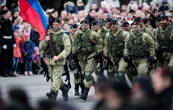 Fiftieth anniversary of the Black Sea Fleet's detached marine brigade