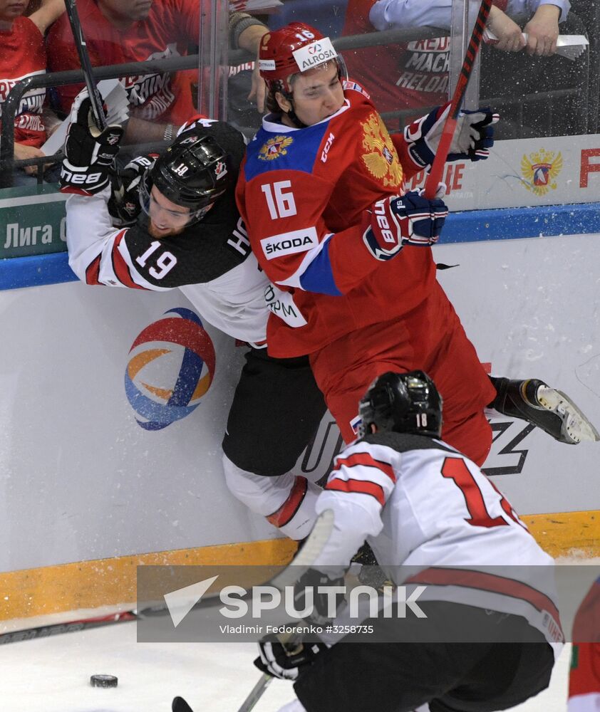 Ice hockey. Channel One Cup. Russia vs. Canada