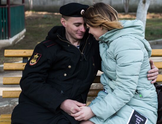 Fiftieth anniversary of the Black Sea Fleet's detached marine brigade
