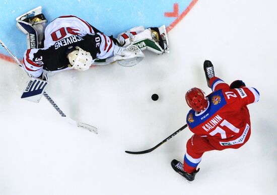 Ice hockey. Channel One Cup. Russia vs. Canada