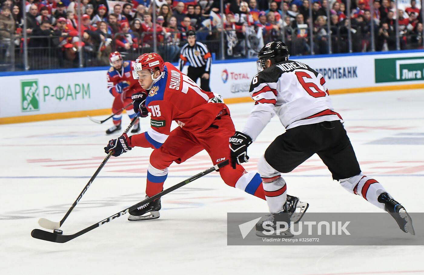 Ice hockey. Channel One Cup. Russia vs. Canada
