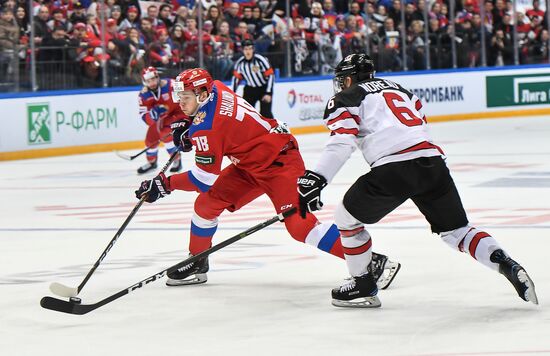 Ice hockey. Channel One Cup. Russia vs. Canada