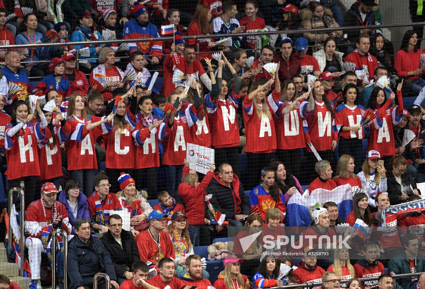 Ice hockey. Channel One Cup. Russia vs. Canada