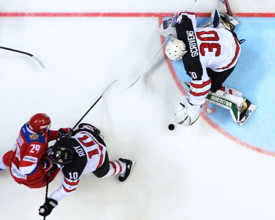 Ice hockey. Channel One Cup. Russia vs. Canada