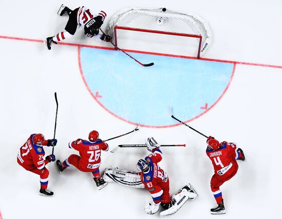 Ice hockey. Channel One Cup. Russia vs. Canada
